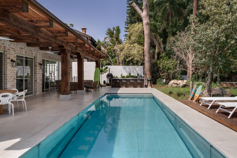 Explore the Elegance of a Terrace Upgrade: A Pool with a Vertically Movable Floor